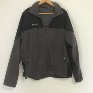Columbia Black and Gray Zip Up Jacket Men’s Size Extra Large